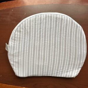 Striped Gray and White Support Pillow